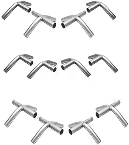 Canopy Fittings Coupling bundle of 12 High Peak Connectors in multi-packs, including 6 End (3Way) and 6 Mid (4Way) fittings, all with a diameter of 1-3/8".