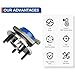 MACEL Front 513179 Wheel Hub and Bearing Assembly Compatible with Chevy Impala Venture Monte Carlo, Buick Regal Century, Cadillac Seville, Oldsmobile Intrigue, Pontiac Grand Prix 5 Lugs W/ABS