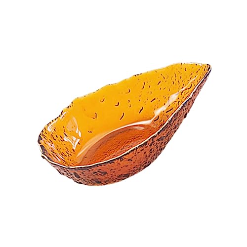 GLEAVI Glas Schale mit Goldenem Rand Unregelmäßige Tropfenform...