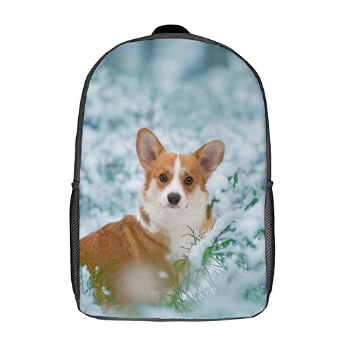 Sac à dos ordinateur 17 pouces Corgi étanche pour école et loisirs