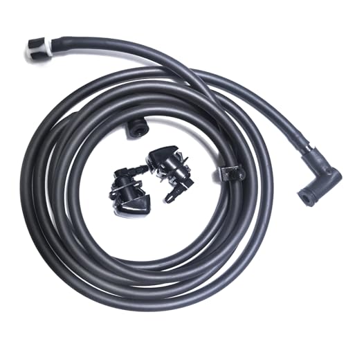 Image of Windshield Washer Nozzle Hose Repair Kit Compatible with Ford Super Duty F250 F350 F450 2011 2012 2013 2014 2015 2016, BC3Z-17K605-B Washer Hose + BC3Z-17603 Windshield Washer Hose