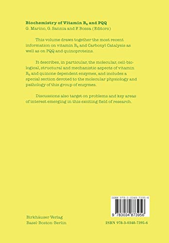 Biochemistry of Vitamin B6 and PQQ