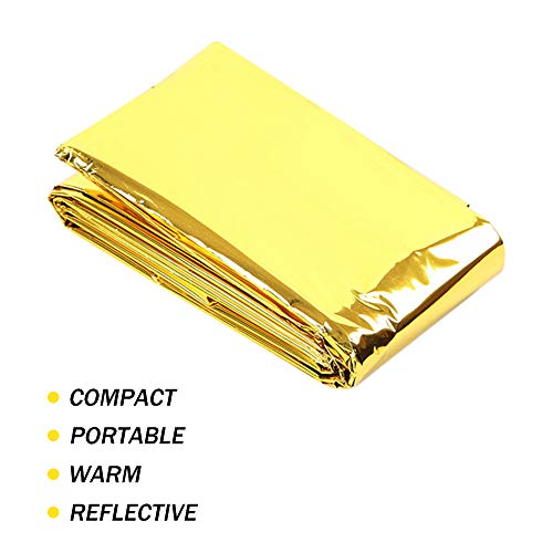 DECDEAL 10 PCS Cobertores de Emergência Sobrevivência Resgate Isolamento Cortina Cobertores de Emerg