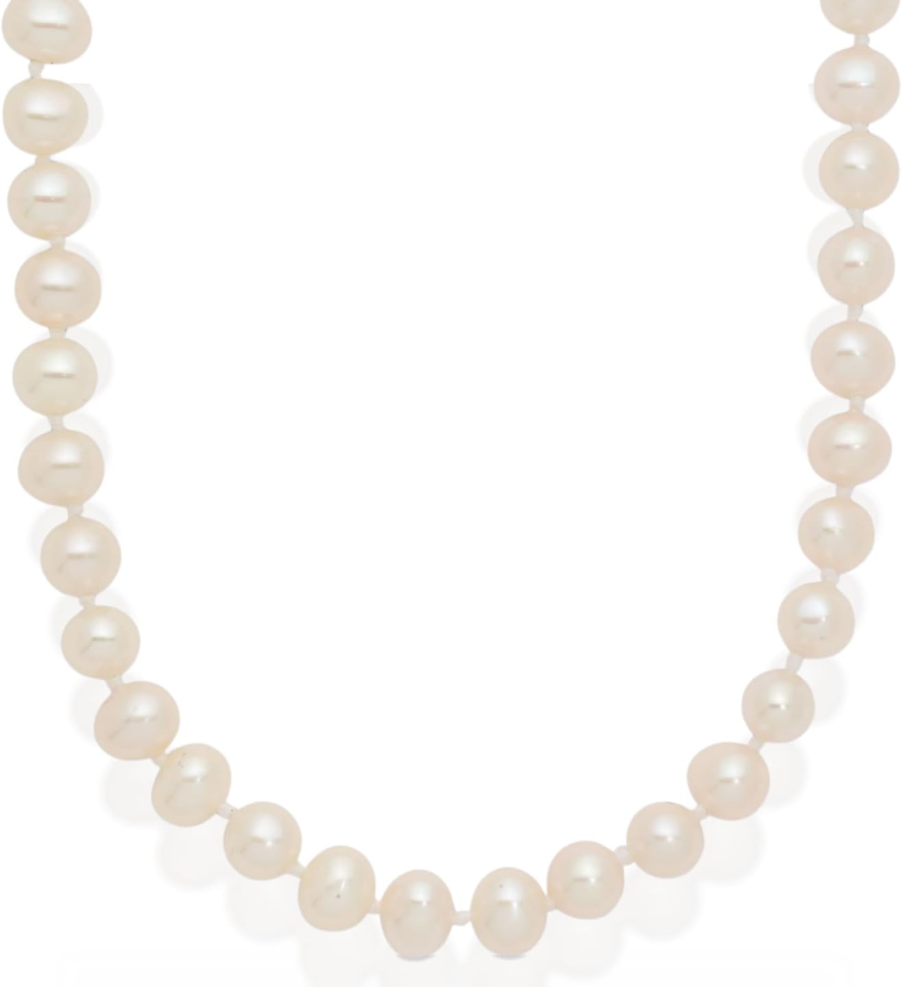 IceCarats 14K Solid Yellow Gold 4mm Freshwater Pearl Bead Chain Necklace Prong Set