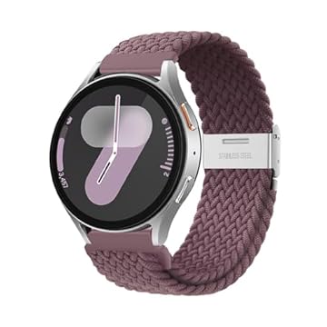 Pulseiras trançadas elásticas compatíveis com Samsung Galaxy Watch 7 Band 6 5 4 mm e 44 mm/Galaxy Watch 6 4 Classic de 47 mm, 43 mm, 46 mm e 42 mm/Watch 5 Pro de 45 mm/FE, pulseira de nylon de