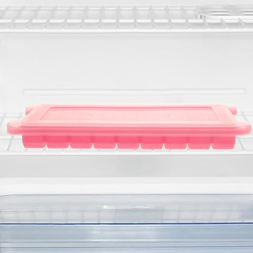 VALICLUD 3 piezas bandeja de hielo de silicona con tapa miniatura 6