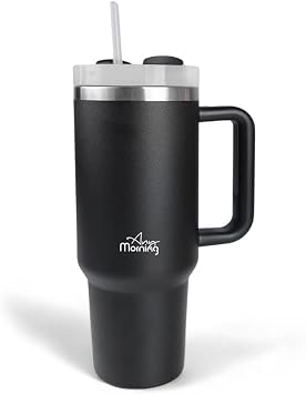 Any Morning Vaha 1200 ml   Kademe  evirmeli Kapakl   ift Katman  elik Termos Mug Siyah SI2440217