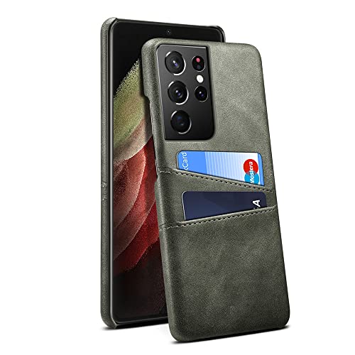 Étui Samsung Galaxy S21 Ultra en cuir anti-rayure avec fente carte