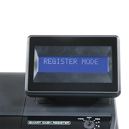 SAM4s ER-920 Electronic Cash Register, Elegant and Compact Design, MSR and Thermal Receipt Printer, 150 Keys Flat Keyboard, 16 Character Two-line Display, Black