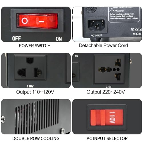 Yinleader US-DT-500VA 500W Voltage Transformer Power Converter(110V To 220V, 220V To 110V) Step Up/Down Converter 110/120 Volt thumb #7