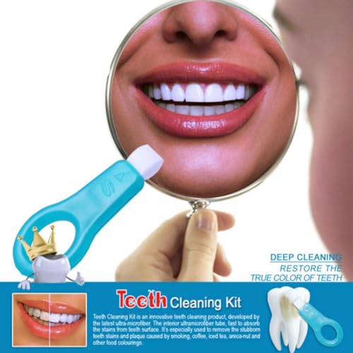 Image of Nano Physical Teeth Cleaning Stick, Teeth Whitening, Cleaning Teeth Smoke Stains, Tartar Stains, Home Oral Care Whitening Teeth Kit, 2+15 Pcs (with 2 Cotton Clips)