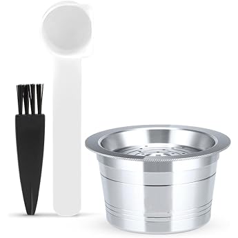 RECAFIMIL Reusable Coffee Capsules Stainless Steel Refillable Coffee Filter Compatible for Caffitaly Tchibo Cafissimo Coffee 