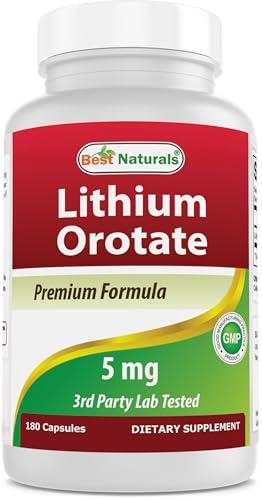 Best Naturals Lithium Orotate 180 Capsules