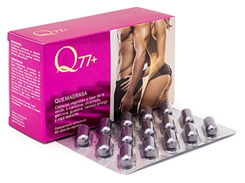 Q77+ - Complemento Alimenticio - Quemagrasas - Favorece la Aceleración del Metabolismo y el Gasto...