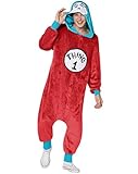 Spirit Halloween Adult Thing 1 Dr. Seuss Pajama Costume