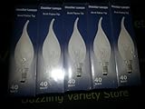  10 x E14 40 W Dazzler Lustrant marque courbé transparent-pointe flamme de bougie-Ampoule 240 V SES Job