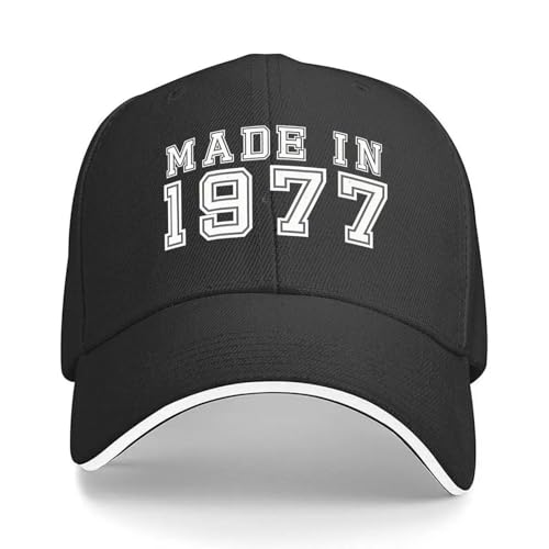 Casquette 1977 cadeau anniversaire homme femme vintage réglable