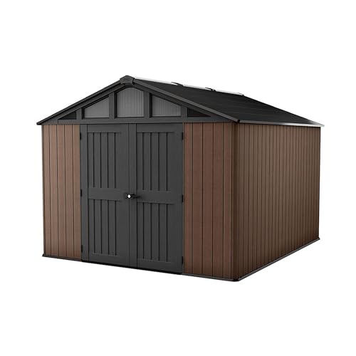 Keter Abri de Jardin Stronghold 10115-10,7 m2 - Marron Aspect Bois