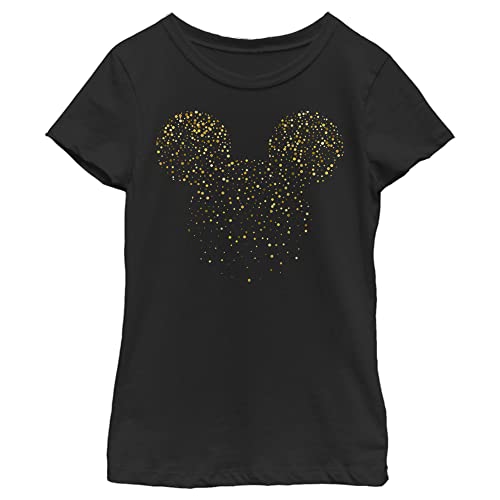 Disney Characters Mickey Confetti Fill Girl's Solid Crew Tee