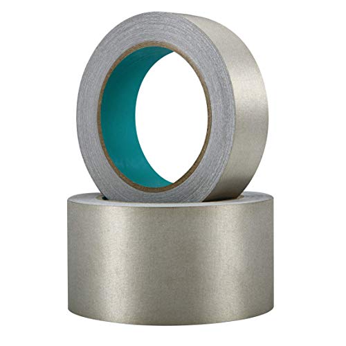 Image of MWRF Source Conductive Cloth Fabric Adhesive Faraday Tape (0.6-inch x 65ft); EMI Grounding; RFID Signal Attenuation; Radio Frequency Signal Attenuation; Guitar Interference Shielding