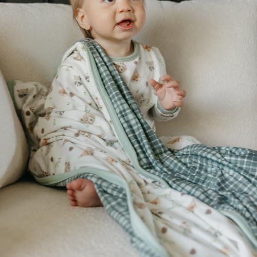 Image of Copper Pearl Jumbo 3-Layer Baby Blanket: Soft Baby Quilts for Boys and Girls | Breathable, Cozy, Toddler Blanket | Baby Quilt for Newborns | 46x46 Premium Polyester /Rayon | Wilder