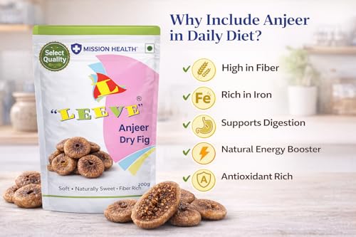 Image of Dried Figs (Anjeer) 2 Kg| Naturally Sweet & Fiber Rich | Soft & Fresh Handpicked Dry Fruits | Healthy Snack | Leeve