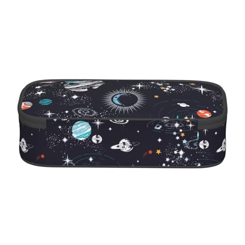Image of Galaxy Pencil Case Aesthetic Large Capacity Pen Pouch | Storage Bag with Compartments for Travel School Office Organizer