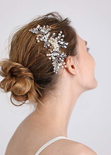 Peineta de novia vintage fxmimior accesorios pelo peinetas bodas rose gold