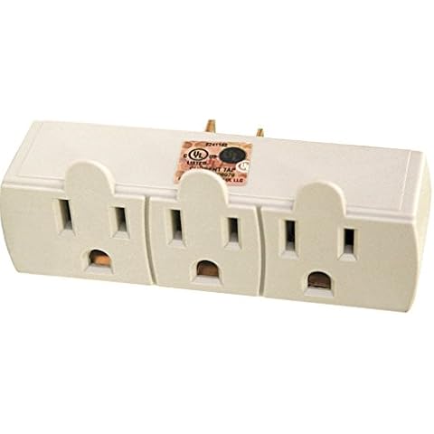 POWTECH 3 Outlet Extender Wall Mount Adapter [UL Listed]- 7803AA Cover
