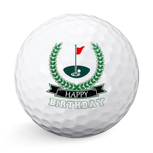 Sinmoe Happy Birthday Golf Geschenke Lustiges Golfer Geschenkidee Golfgeschenk für Männer Vater Golfspieler zum Vatertag(Flagge)