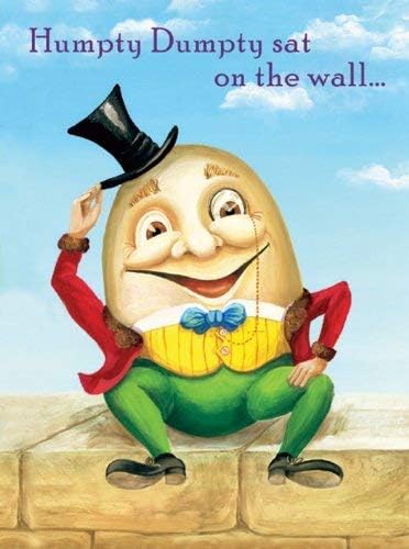 Humpty Dumpty - Cute Children's/Kid's Nursery Rhyme Birthday Greeting Card