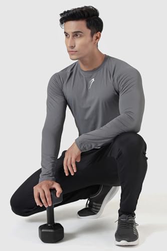 Image of FUAARK Men's Full Sleeves Gym Slim Fit T-Shirt