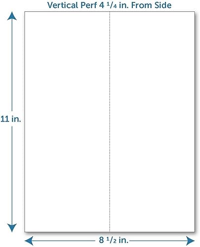 Miniatura 2 de Papel perforado, 4 14" desde la izquierda, vertical sobre blanco 20# papel de copia tamaño carta (resma de 500)