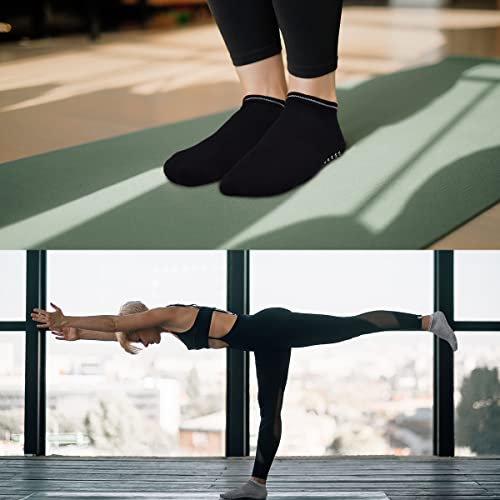 Elutong Non Slip Yoga Socks For Women Anti-Skid Pilates Ballet Barr Dance Athletic Sticky Grips Socks At Home Hospital thumb #4