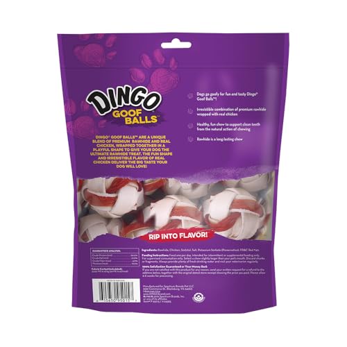 Dingo-Goof-Balls-15-Count-Premium-Rawhide-Treats-For-Small-Dogs-Made-With-Real-Chicken-15-Count Dingo Goof Balls 15 Count Premium Rawhide Treats For Small Dogs Made With Real Chicken 15 Count