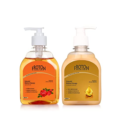 Image of Organic pH-Balance Moisturizing Rose & Gold Liquid Hand Wash with Refreshing Fragrance, Complete Protection for Soft & Gentle Hands 250ml (Rose,gold (Pack of 2))