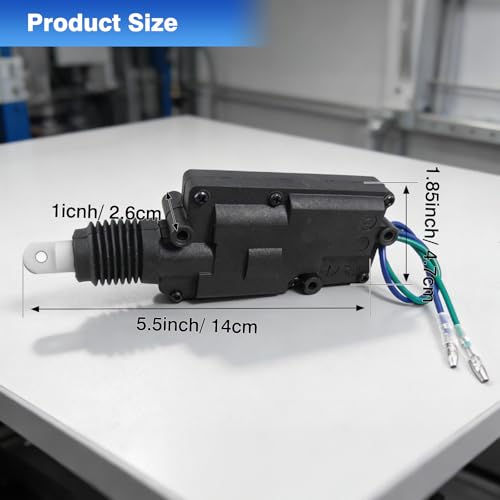 Riloer Universal Heavy Duty Power Door Lock Actuator 2 Wires, Car Door Lock Actuator, Motor Door Lock Actuator for Most 12V Vehicles, Car Motor Universal Heavy Duty High Power - Thumbnail 6