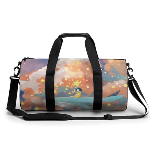 Sac de sport gym Étoile Baleine le duffel bag compact contre le manque d'espace en voyage