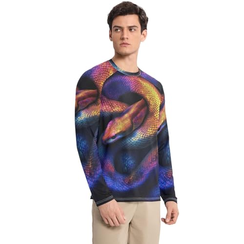 Mens UV Protection Shirts UPF50+ Long Sleeve Rash Guard Beach Shirt Quick Dry for Fishing Swimming S Grey3