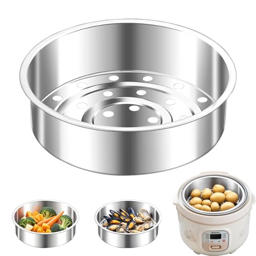 Orrdiffi Panier Vapeur en Acier Inoxydable 304,Panier Vapeur Épais pour Cuiseur à Riz,Sécurité ne se Décolore Pas,pour Viande,Légumes,Aliments