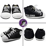 Cello Baffies' Krazy Kicks - Large Pro Gamer Slippers, Stylish Sneaker & Big Mens Novelty Slippers With Memory Foam, Trainer Style for Novelty Gifts - Image 5