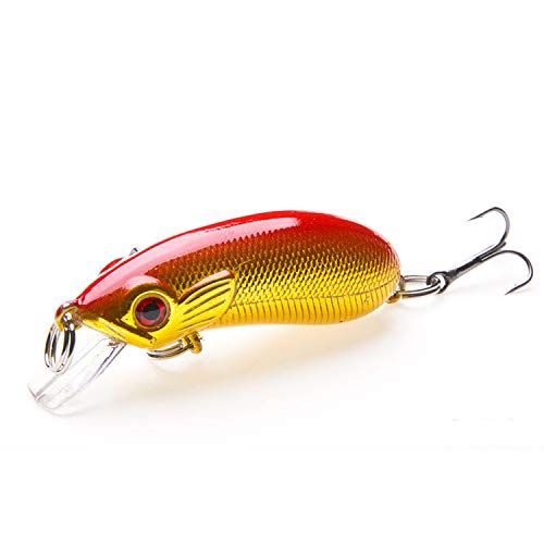 Mingxin Minnow Lure 5cm 6.6g Artificial Bait Fishing Lure for River, Lake, Ocean Beach & Boat Fishing