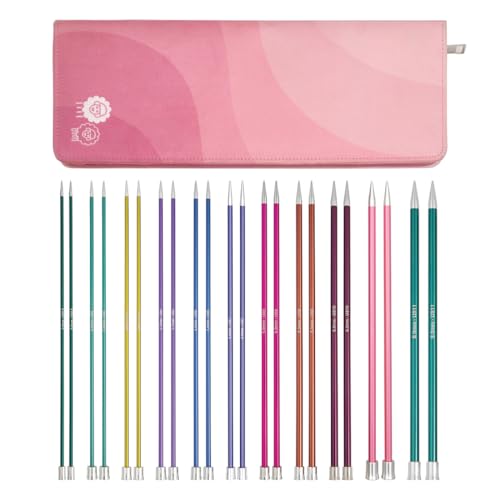 KnitPro Zing Grande Single Pointed Needle Set 10" (25cm) | 11 Sizes (3mm to 8mm)