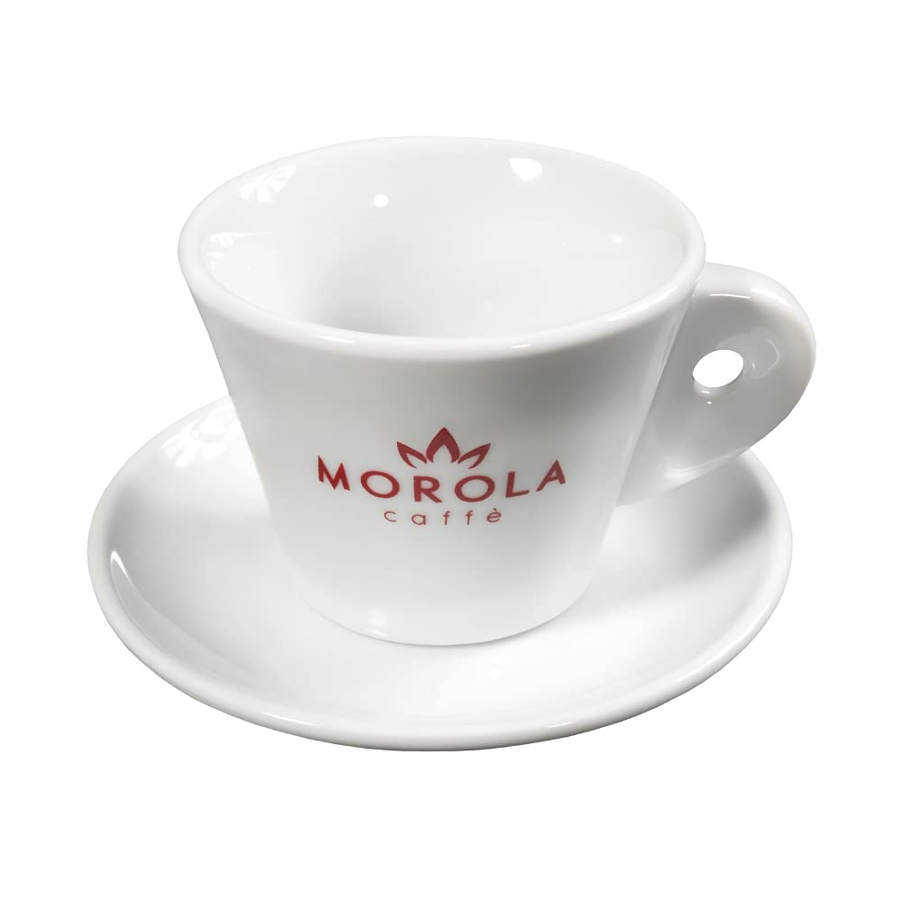 LETAOTAO Set 6 Tazze Da Tè Turche Con Piattino – 200 Ml Bianco E Oro – Eleganti Per Cappuccino E Caffè