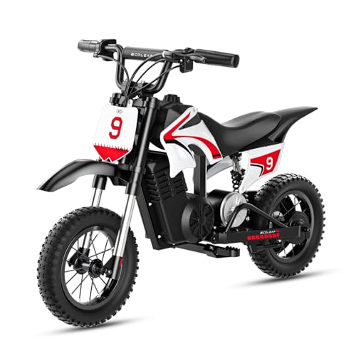 ECOLEAP K1 Kids Electric Dirt Bike 36V Motorcycle,16MPH Fast Speed 14 Mile Long-Range,700W Peak...