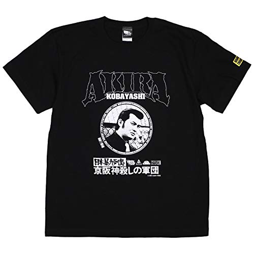 [ハードコアチョコレート] 日本暴力列島 京阪神殺しの軍団 -小林旭- (阿倍野ブラック)(SS:TEE)(T-1517-BK) Tシャツ 半袖 カットソー 小林旭 東映映画 国内正規品 S ブラックのサムネイル