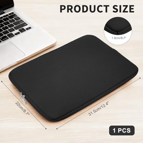 Funda para portátil de poliéster para 11 pulgadas negra miniatura 2