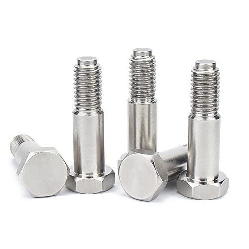 ?17mm×M16×69mm-1pcs 304 Stainless Steel Outer Hexagon Shoulder Bolts,Reamed Hole,17mm Shoulder Diameter, 69mm Shoulder Length, Thread Size M16-2.0mm
