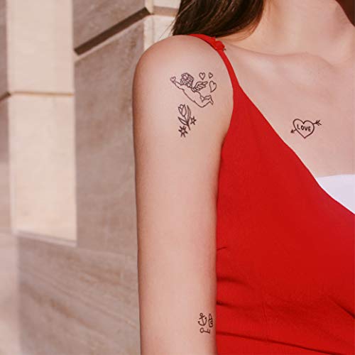 Tattist Premium Tattoo Sticker 韓国snsで话題沸騰中 まるで本当にタトゥーを描いたよう 防水効果で長持ち 26 Nini Just Happy 並行输入品 服装服饰 男士 服 ファッション小物 ファッション小物 タトゥーシール Whenbuy Jchere Com