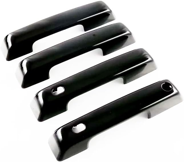 Exterior Door Handle Covers Compatible with Ford F150 F-150 2026 2025 2024 2023 2022 2021 Outdoor Handle Trim Exterior Car Accessories ABS 4PCS(Glossy Black Style)